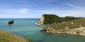 Vue sur l'île Pourewa