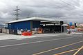 Rebuilt building and entrance to Heatherdale station, February 2017