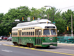 保存鉄道・ルート15を走行するPCCカー