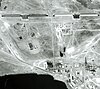 KH-7 satellite photo of two HEN HOUSE radars at the Balkhash Radar Station in 1967