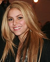 Shakira smiling.