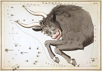 Taurus, by Sidney Hall and Richard Rouse Bloxam (restored by Adam Cuerden)