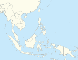ジャカルタの位置（東南アジア内）