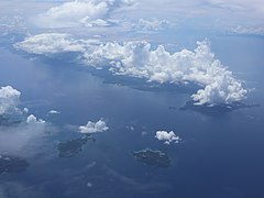 Tablas Island, Romblon Pass from air