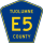 County Road E5 marker