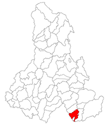 Location in Harghita County