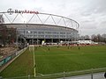 BayArena next to the currently-named Ulrich-Haberland-Stadion used for youth teams
