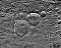 The snowman shaped craters on Vesta