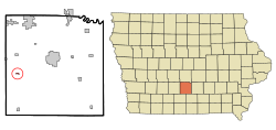 Location of St. Marys, Iowa