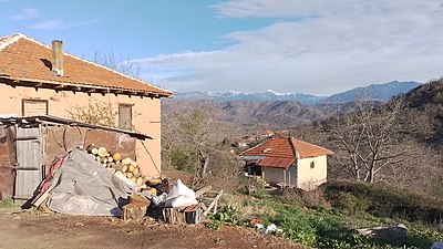 Поглед на врвот Солунска Глава од селото Ораов Дол