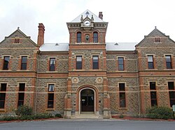 This is a photograph of the main building on the campus in Roseworthy which was built in 1883.