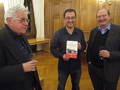 Avec Joseph Pinard, et Nicolas Mariot (lauréat du Prix Lucien-Febvre)