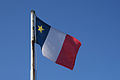 Drapeau de l'Acadie à Archigny, en France.