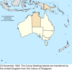 Map of Australia; for details, refer to adjacent text