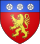 Bonne, de gueules au lion d'or armé et lampassé d'azur, au chef cousu d'azur chargé de trois roses d'argent (coeurées d'or et feuillées de sinople)