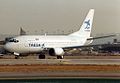 One of TAESA's Boeing 737 airplanes at Los Angeles International Airport.