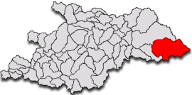 Location in Maramureș County