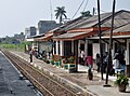 The old building of Cikarang station, taken from the west in 2010