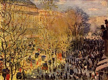 Claude Monet Boulevard des capucines à Paris musée des Beaux-Arts Pouchkine.