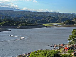 Lago Las Pirquitas, el mayor embalse de la provincia.