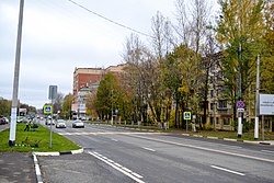 A street in Dolgoprudny in 2016