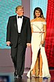 President Donald Trump and First Lady Melania Trump at their inaugural dance at the "Liberty Ball" on January 20, 2017.
