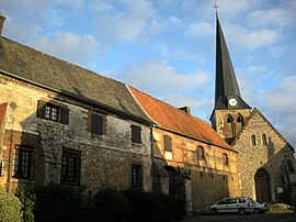 The church and manorhouse