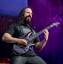 Petrucci performing with Dream Theater at Wacken Open Air 2015