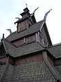 Stavkirke, église en bois du pavillon norvégien.