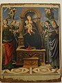 Madonna con Bambino, angeli e santi (1516), dipinto su tavola di Giovanni di Pietro, detto Lo Spagna