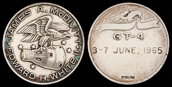 Fliteline medallion of Gemini 4, by Fliteline