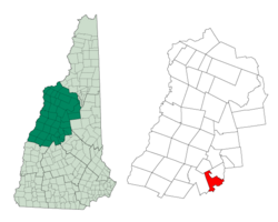 Location in Grafton County, New Hampshire