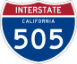 Interstate 505 marker