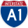 Interstate A-1 marker