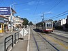 An inbound train at San Jose and Santa Rosa station, 2019