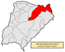 Dipartimento di Ituzaingó – Mappa