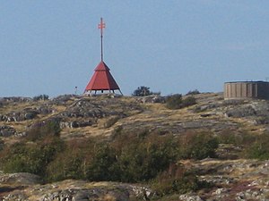 Sjömärket Valen på Kalvsund - foto från 2007.