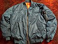 Image 88Bomber jacket with orange lining, popular from the mid- to late-1990s. (from 1990s in fashion)