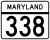 Maryland Route 338 marker
