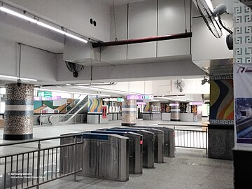 Majerhat metro station AFC-PC gates