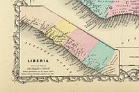 1856 map of Liberia