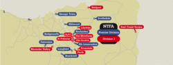 Map of NTFA Clubs