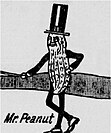 Mr. Peanut in 1917