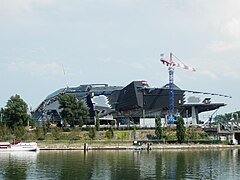 Le chantier du musée en août 2013.