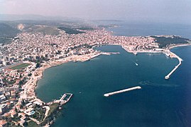 Port de Mytilène, principale ville de Lesbos.