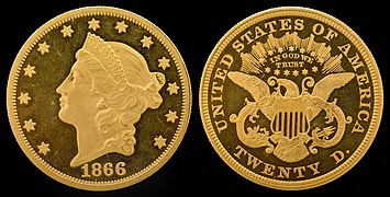 NNC-US-1866-G$20-Liberty Head (motto)