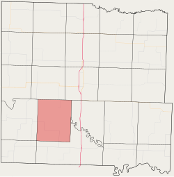 Location in Bates County