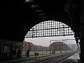 Station seen from one platform under the large curved roof