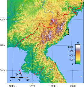 Carte de localisation des monts Chilbo.