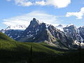 Mountain view near Moraine Lake July-2011Alberta,Canada